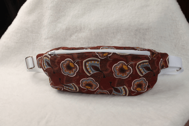 Sac banane Eventail marron