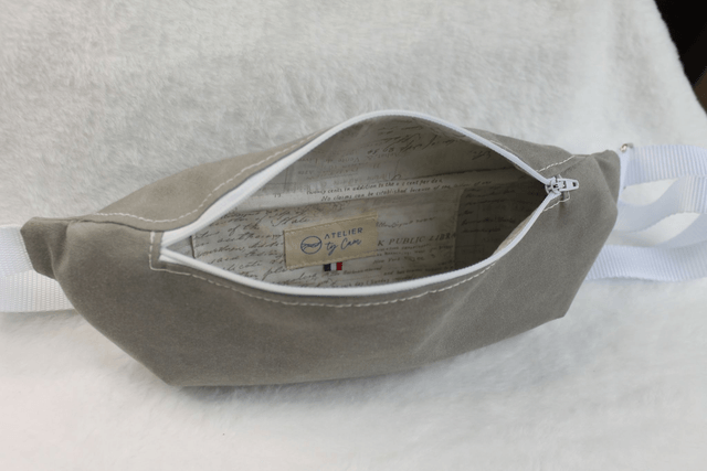 Sac banane gris foncé